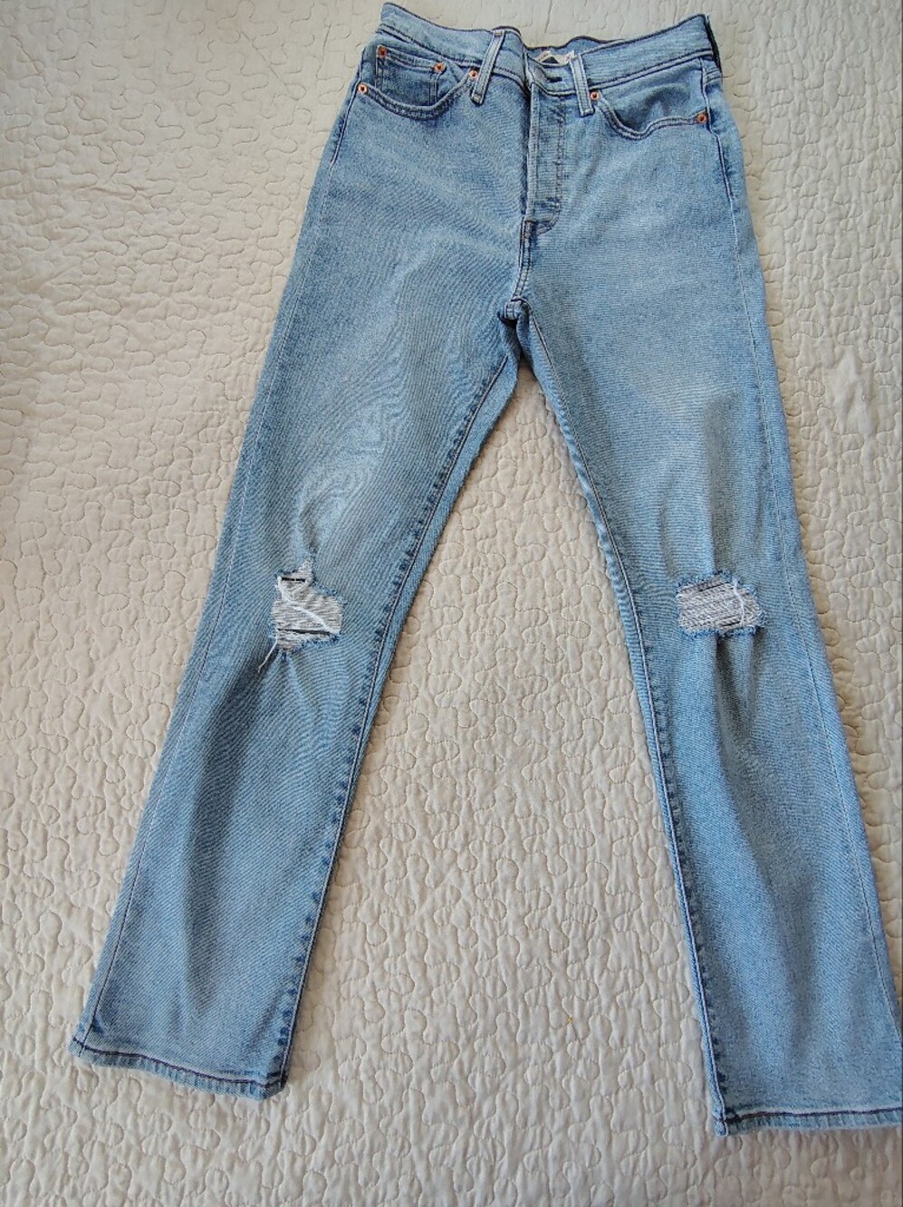 Levi's Light Blue Distressed Women's Jeans Size 30